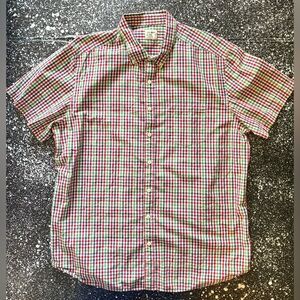 OLD NAVY Slim Fit Plaid Button Down Shirt Size XXL